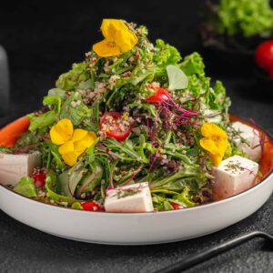 Quinoa Feta (Lemon-Oil Dressing)