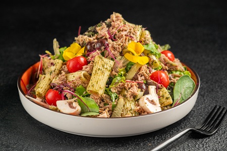 Tuna Pasta Salad (Lemon Mayo Dressing)